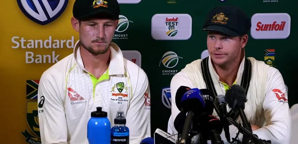 Deux joueurs australiens lors d'une conférence de presse