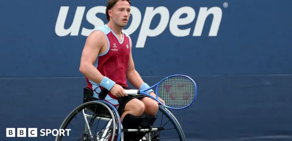 Joueur en fauteuil roulant au US Open