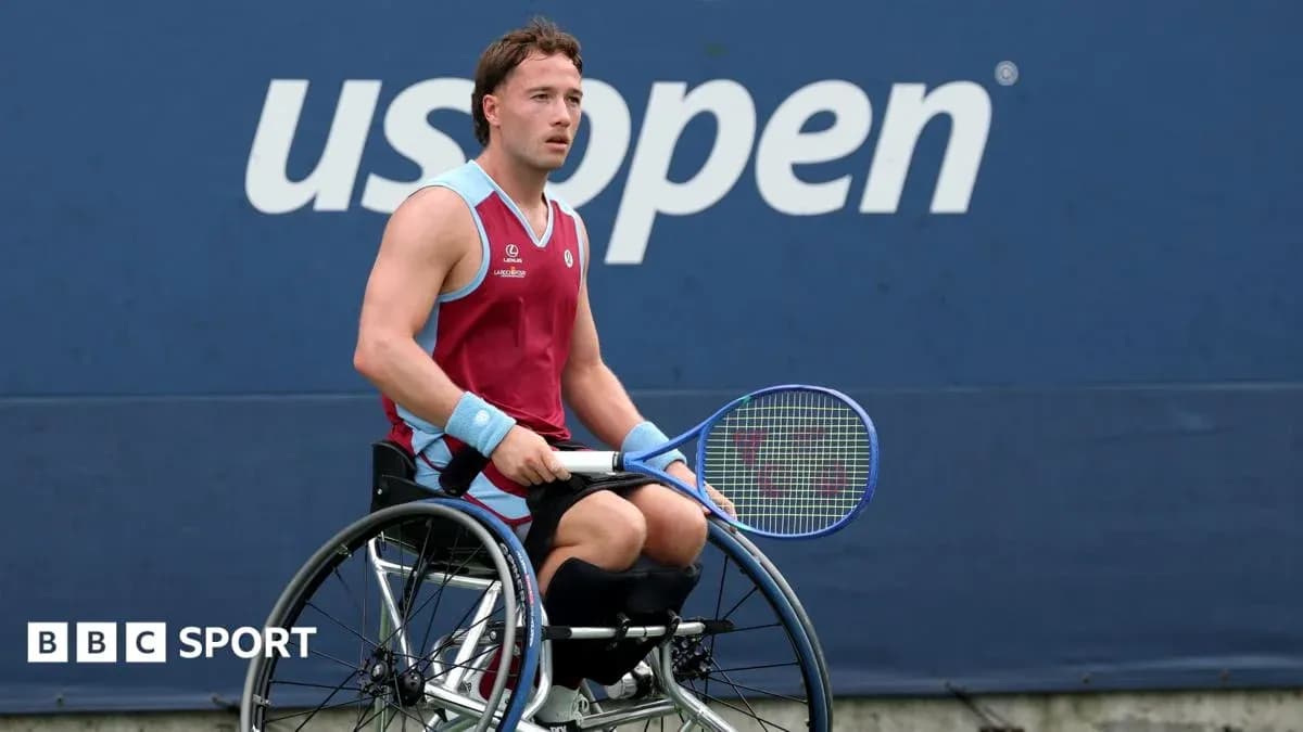 Joueur en fauteuil roulant au US Open