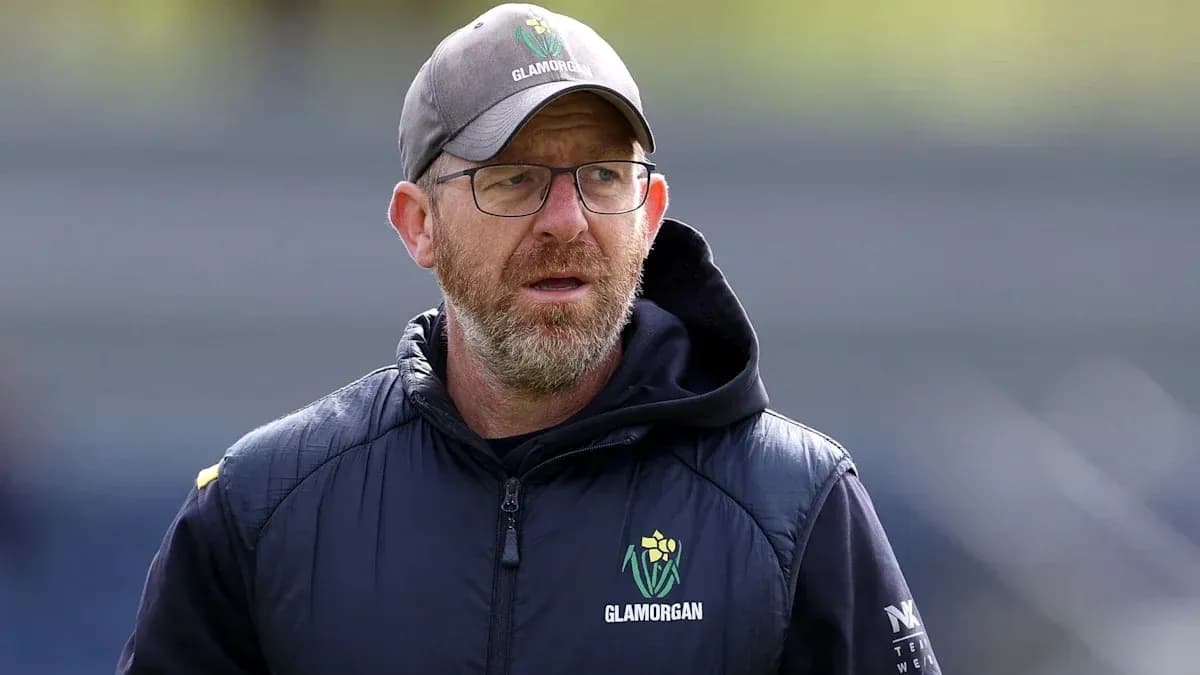 Entraîneur de Glamorgan sur le terrain d'entraînement