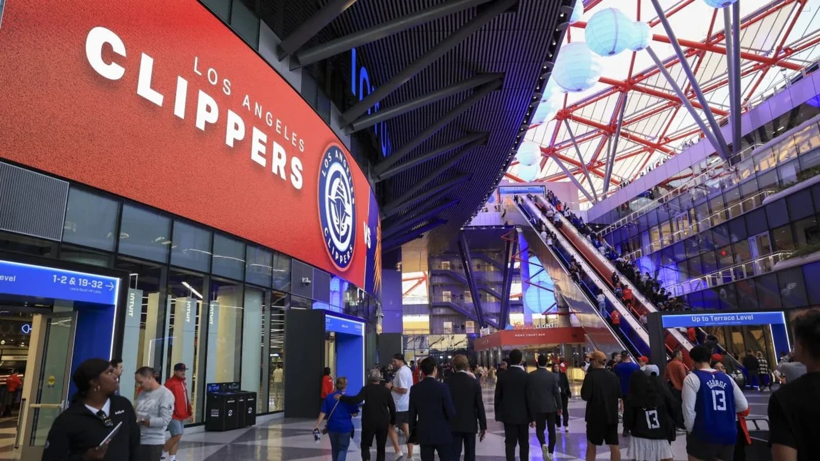 Entrée du stade des Los Angeles Clippers avant un match