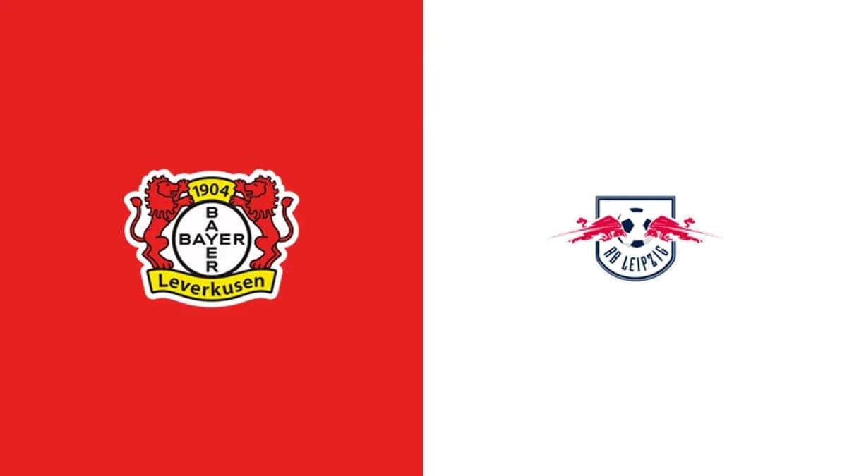 Logos de Bayer Leverkusen et RB Leipzig