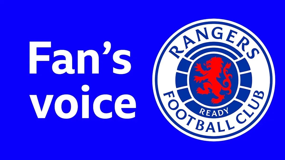 Logo de Rangers Football Club avec texte Fan's voice