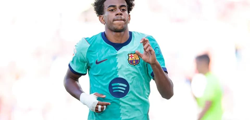 Joueur de Barcelone en action sur le terrain