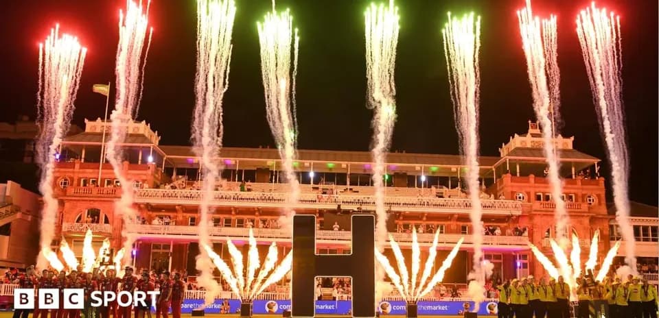 Célébration avec feux d'artifice au Lord's pour la finale