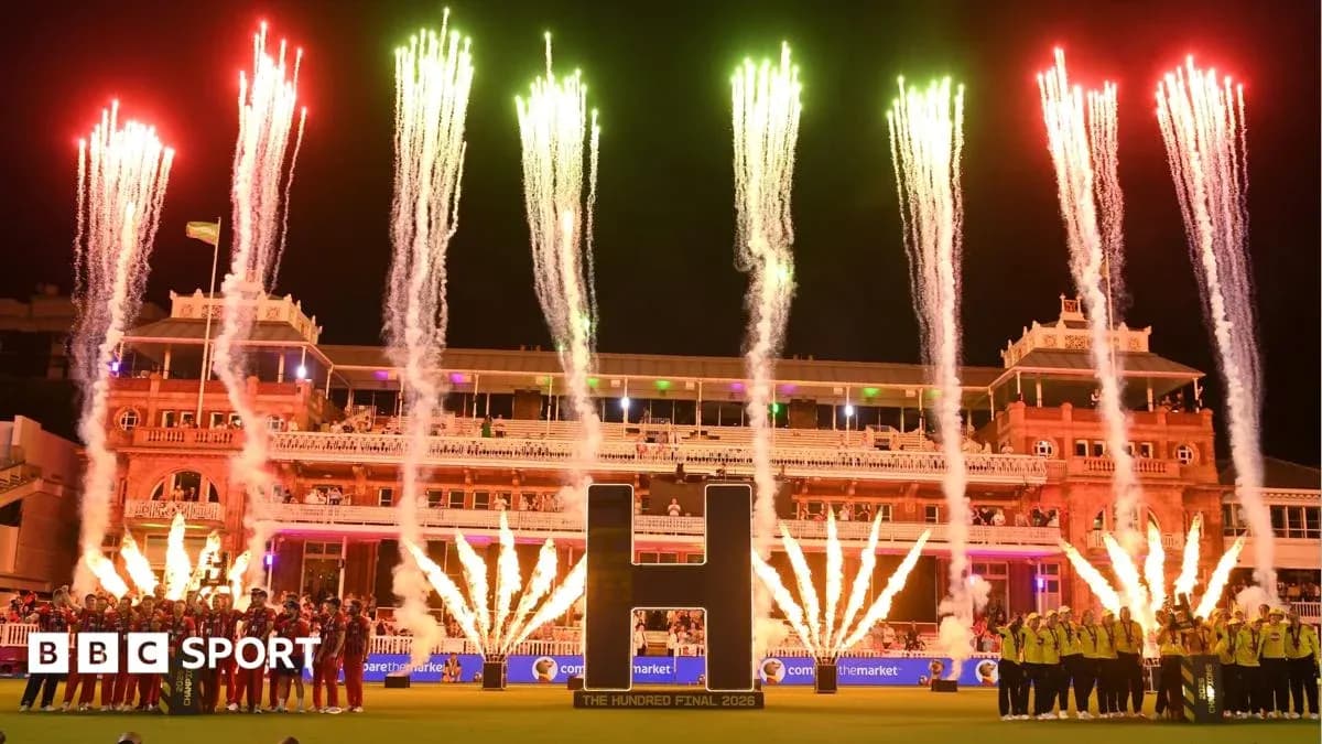 Célébration avec feux d'artifice au Lord's pour la finale
