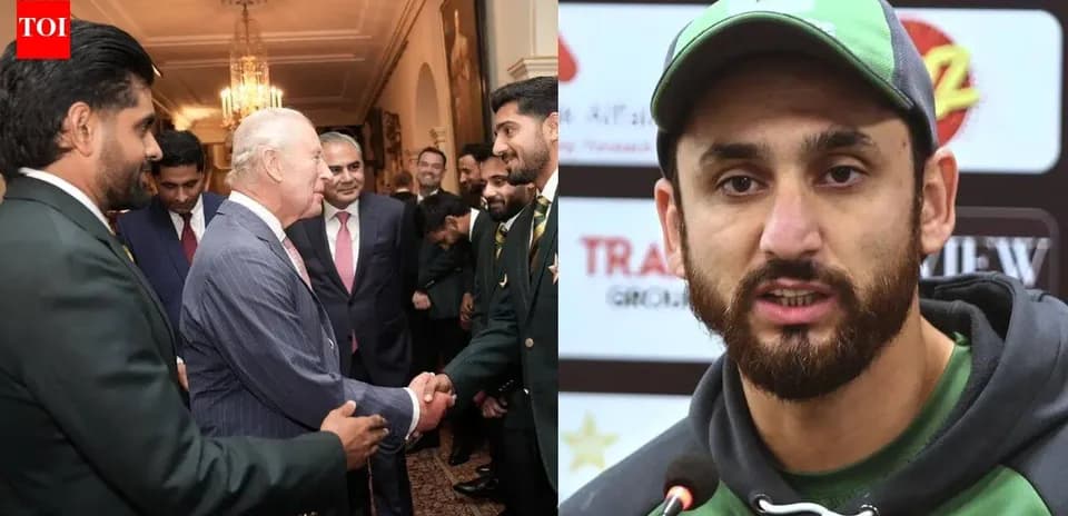 Rencontre entre joueurs de cricket et dignitaires