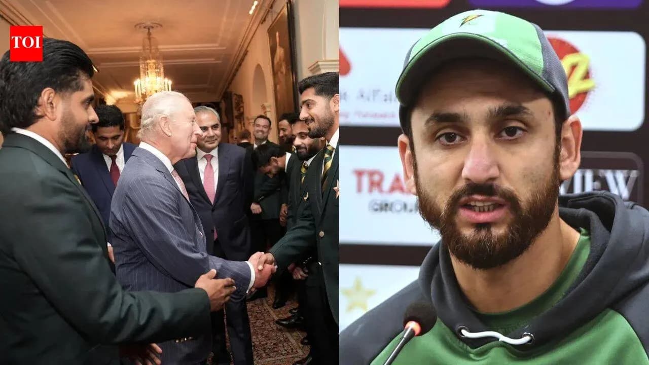Rencontre entre joueurs de cricket et dignitaires