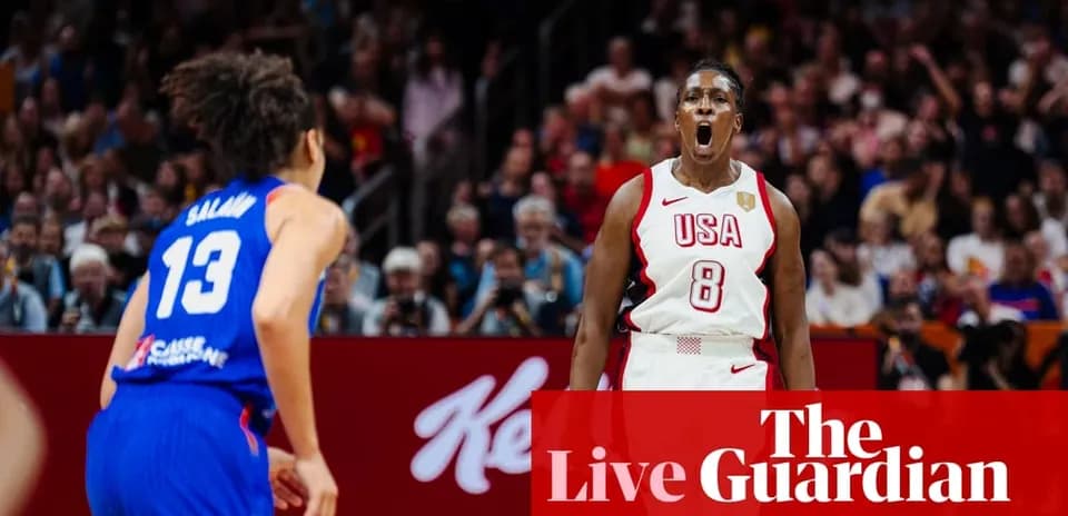Joueuse américaine célébrant un point lors du match
