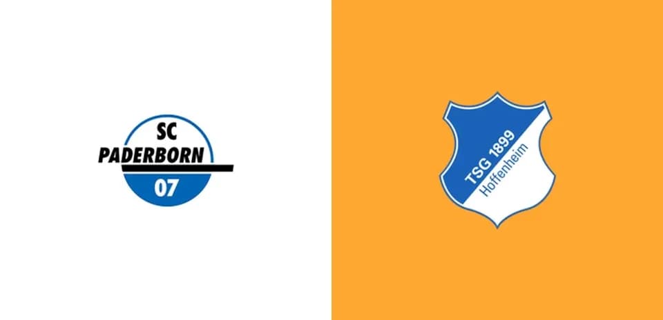 Logos de SC Paderborn et TSG Hoffenheim