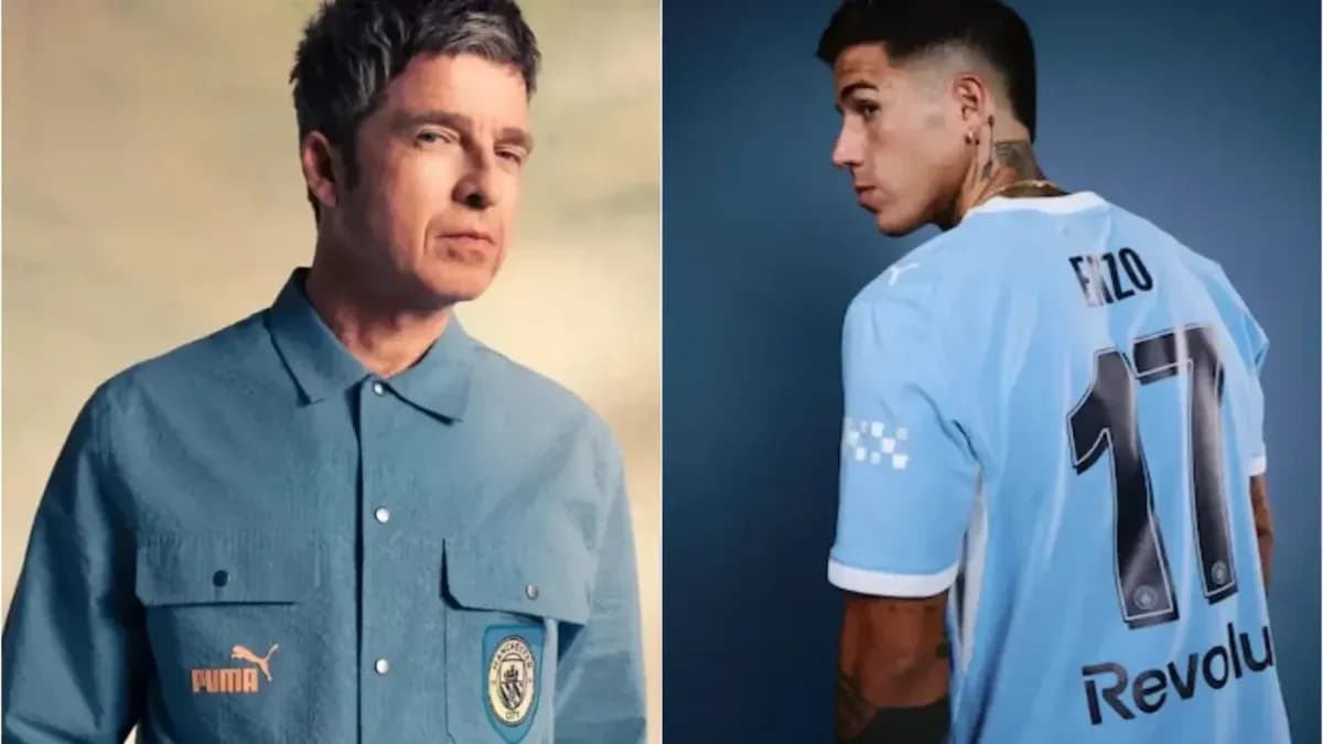 Person wearing Puma shirt and football player in jersey