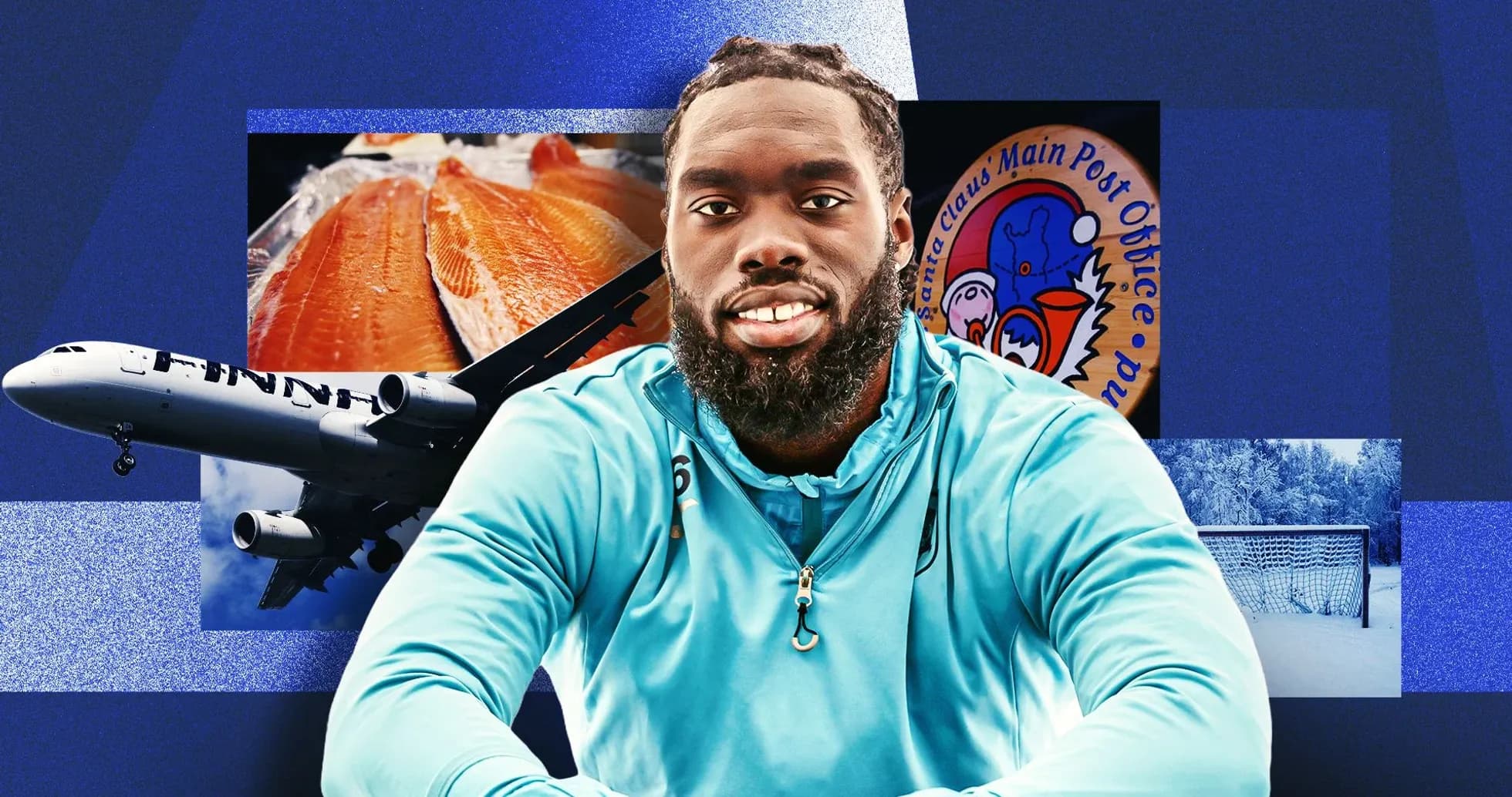 Athlete posing with various themed backgrounds Athlete posing with various themed backgrounds
