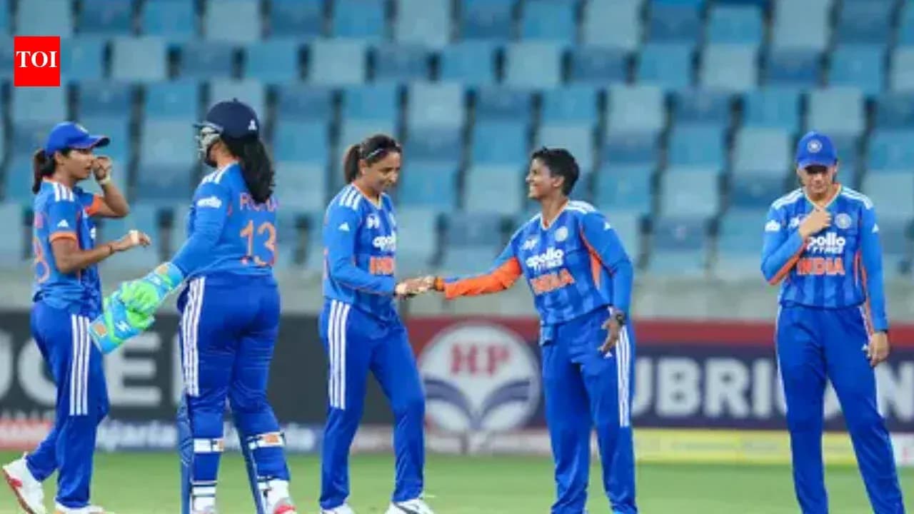 Joueuses indiennes célébrant après un point marqué Joueuses indiennes célébrant après un point marqué