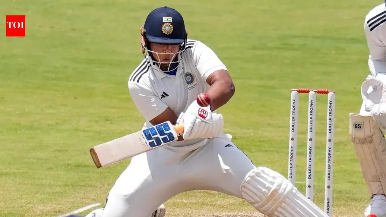 Batsman playing a shot in cricket match Batsman playing a shot in cricket match