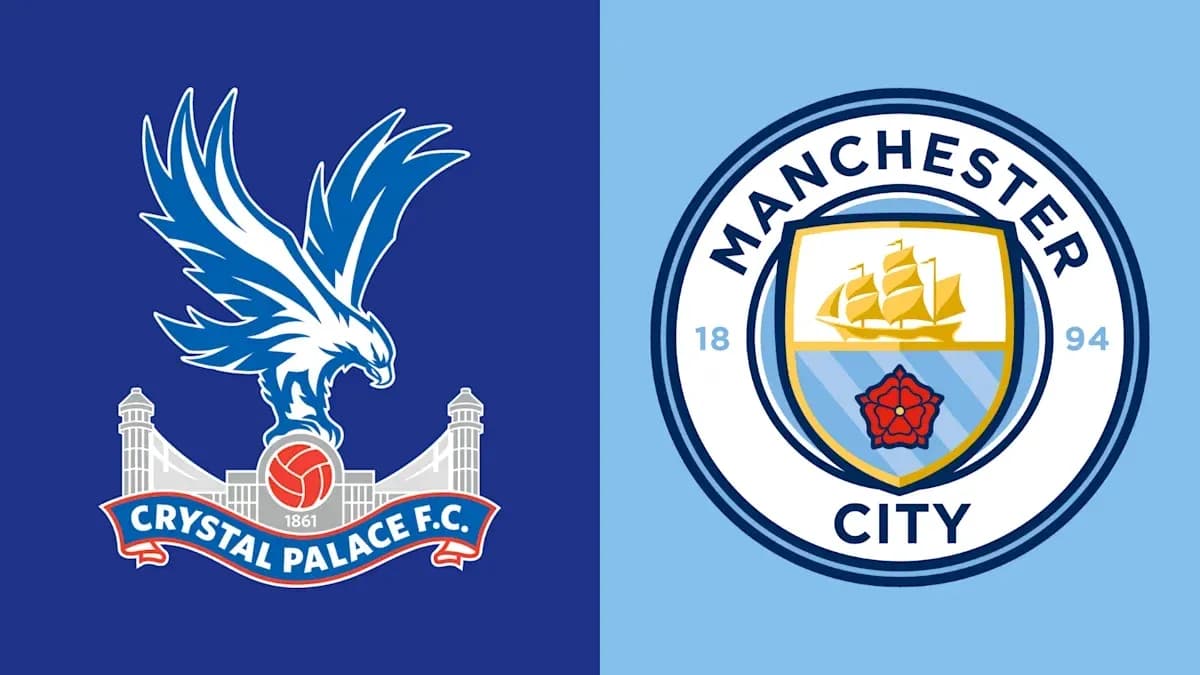 Logos de Crystal Palace et Manchester City Logos de Crystal Palace et Manchester City