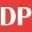 Logo avec les lettres DP sur fond rouge Logo avec les lettres DP sur fond rouge