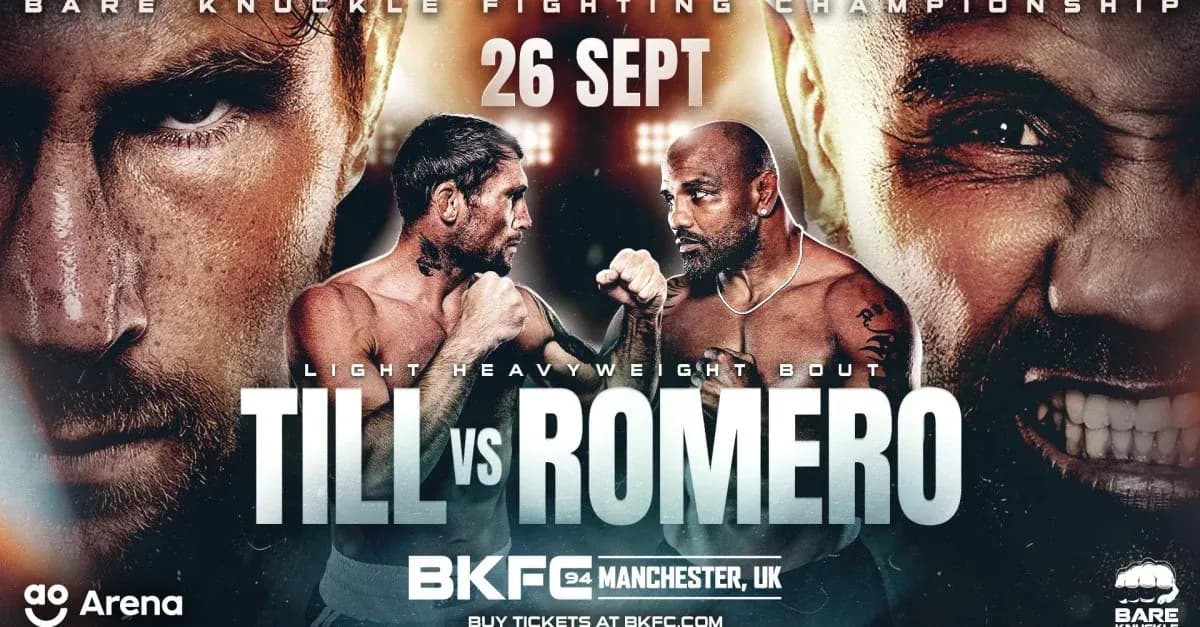 Affiche du combat Till contre Romero, BKFC 94 Affiche du combat Till contre Romero, BKFC 94