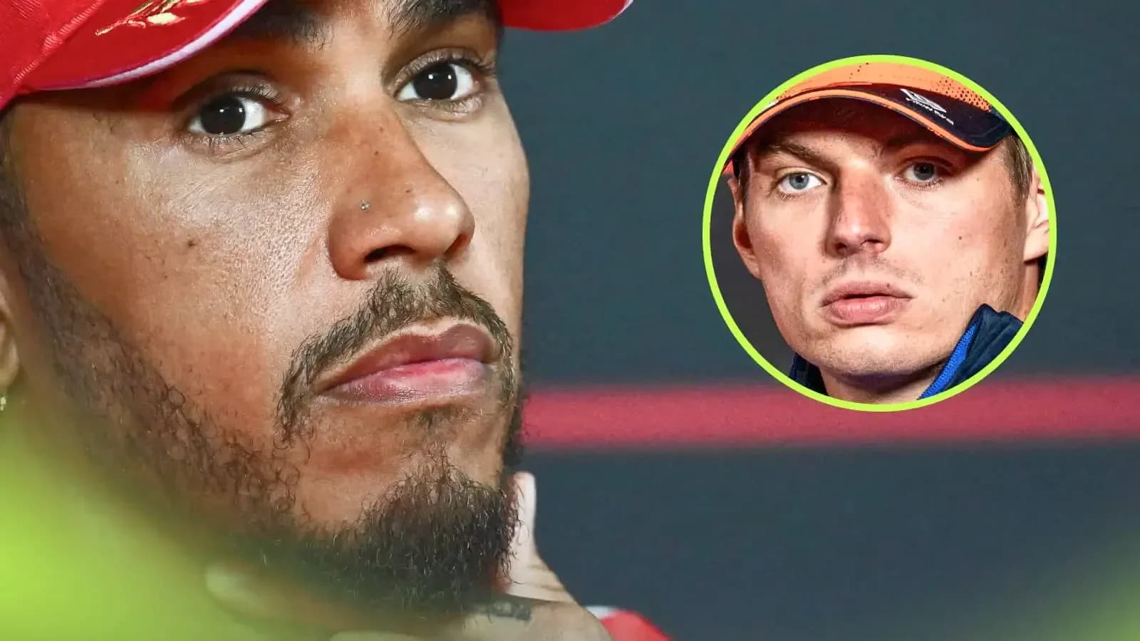 Lewis Hamilton looking serious during press conference Lewis Hamilton looking serious during press conference